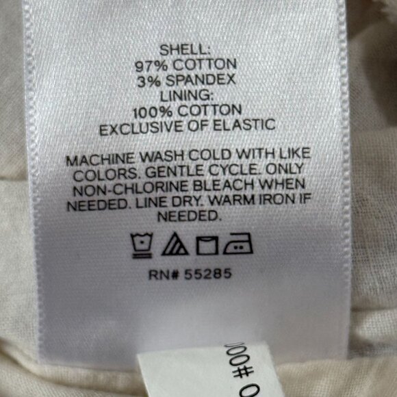 EXPRESS floral banded bottom blouse shirt top ,poplin cotton - Picture 12 of 12